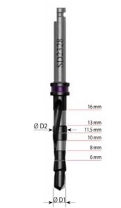 Les nouveaux forets DNT TOV Tapered avec arrêts sont universels dans leur conception et compatibles avec la plupart des plateformes d'implants coniques actuellement sur le marché.